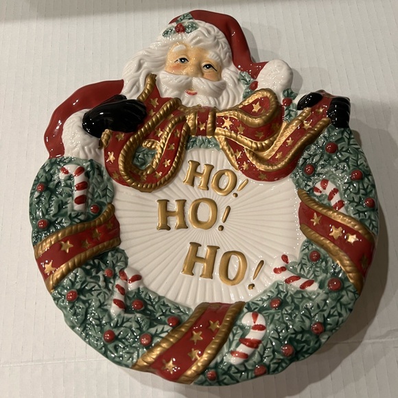 Fritz and Floyd Santa Plate - Picture 1 of 2
